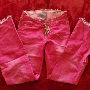 Red Parasuco flared jeans size 27 *rare*